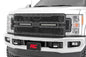 1x 70214 2x 70712BL Mesh Grille   12  Dual Row LED   Black   Ford Super Duty (17-19)