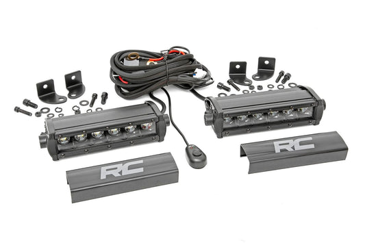 ~(7.2 lbs. 24X6X5)~ 6-inch Cree LED Light Bars (Pair  Black Series)