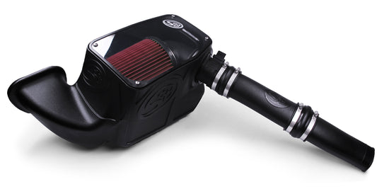 ~(15.4 lbs. 24X15X14)~ Cold Air Intake For 14-18 Dodge Ram 1500 3.0L EcoDiesel V6 Cotton Cleanable Red S B