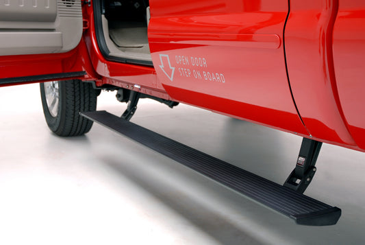 ~(52.6 lbs. 81X12X7)~ PowerStep Black Includes OEM style illuminationDiode kit may be required - purchase kit before installationSuperCab/ Regular Cab Requires minor cutting