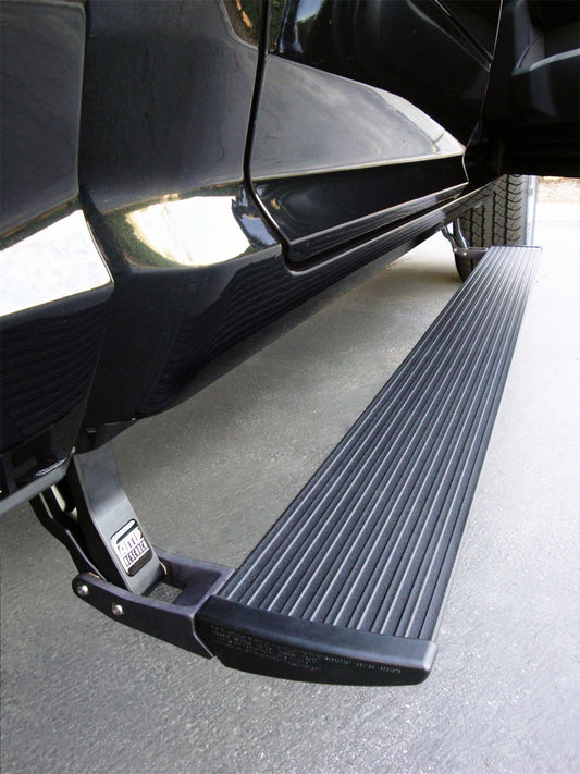 ~(60 lbs. 81X13X8)~ PowerStep - Plug-N-Play Black Plug N Play System - includes OEM style illumination <<HD MODELS Factory Air Ride Suspension Requires Air Tank Relocation Kit>> Purchase Kit before installation.