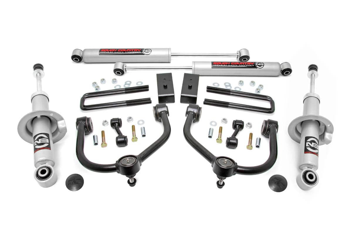 1x 501015 1x 83432BOX1 3 Inch Lift Kit   N3 Struts   Shocks   Nissan Titan 2WD 4WD (04-21)