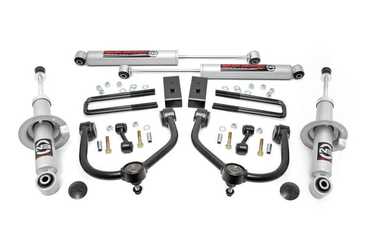 1x 501015 1x 83432BOX1 3 Inch Lift Kit   N3 Struts   Shocks   Nissan Titan 2WD 4WD (04-21)