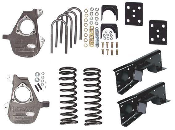 ~(108 lbs. 82X66X32)~ 9946DC01S (01-06 CHEVY 4/6 in  16 in +RIMSS-CAB)SPINDLESCOILSFLIPC-NOTCH