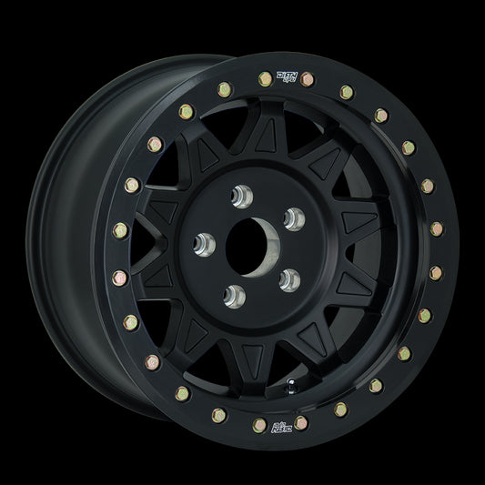 ~(40 lbs. 19X19X10)~ ROADKILL RACE (9302) MATTE BLACK/BLACK BEADLOCK 17X9 5-127 -14MM 71.5MM
