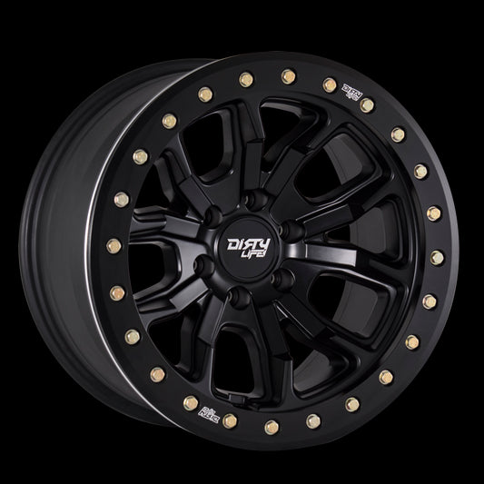 ~(46 lbs. 19X19X10)~ DT-1 (9303) MATTE BLACK 17X9 5-127 -12MM 78.1MM