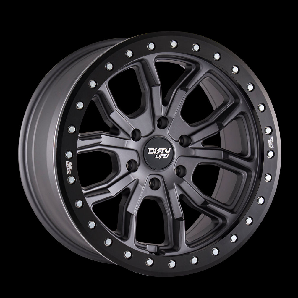 ***Discontinued***~(44 lbs. 19X19X10)~ DT-1 (9303) MATTE GUNMETAL 17X9 5-127 -12MM 78.1MM
