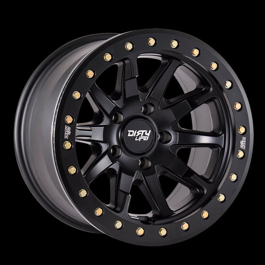 ~(47 lbs. 19X19X10)~ DT-2 (9304) MATTE BLACK 17X9 5-127 -38MM 78.1MM