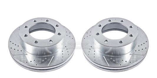 ~(66 lbs. 14X14X9)~ DRILLEDSLOTTED ROTOR PAIR