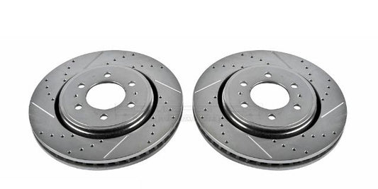 ~(60 lbs. 14X14X5)~ DRILLEDSLOTTED ROTOR PAIR