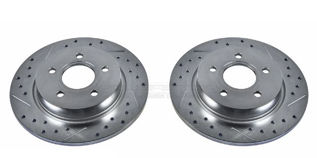 ~(18 lbs. 11X11X4)~ DRILLEDSLOTTED ROTOR PAIR