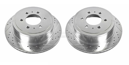 ~(48 lbs. 14X14X8)~ DRILLEDSLOTTED ROTOR PAIR