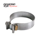 ~(0.6 lbs. 5X4X1)~ Exhaust Clamp PERFORMANCE DIESEL EXHAUST PART-3.5in. ALUMINIZED TORCA BAND CLAMP