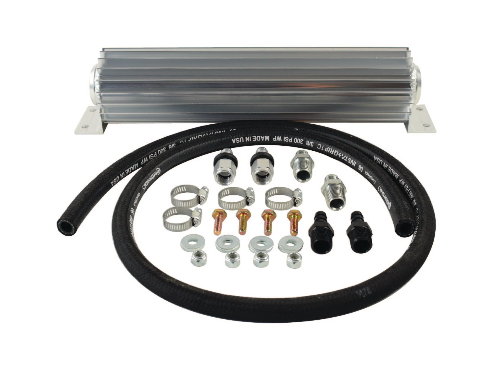 ~(5 lbs. 15X8X8)~ Heat Sink Fluid Cooler Kit with 8AN Fittings PSC Performance Steering Components