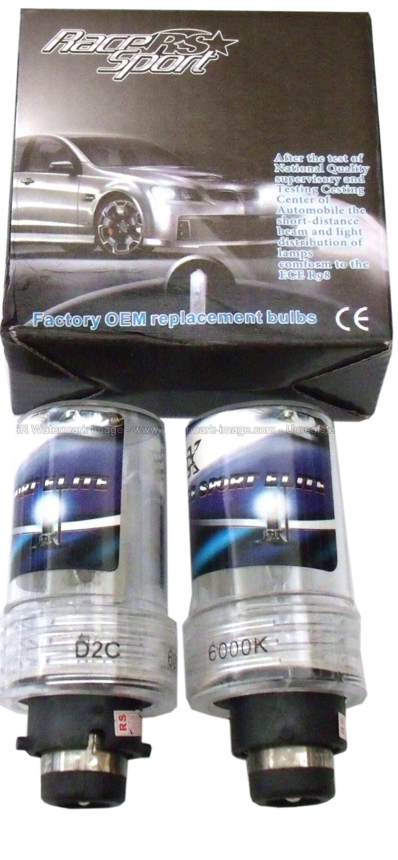***Discontinued***~(0.8 lbs. 4X2X2)~ D2 6K OEM Factory HID Replacement Bulbs