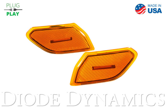 ~(0.5 lbs. 9X5X2)~ Jeep JL Sidemarkers Amber Set Diode Dynamics