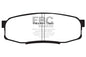 EBC YELLOWSTUFF PERFORMANCE PADS EBC Brakes Performance brake pads made for cars trucks and SUVs. Extreamly high friction coefficient and temperature range enhances braking substantially over OEM pads. Spirited street pads that are also track capable on i
