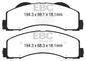 ~(5 lbs. 6X4X4)~ EBC YELLOWSTUFF PERFORMANCE PADS EBC Brakes Performance brake pads made for cars trucks and SUVs. Extreamly high friction coefficient and temperature range enhances braking substantially over OEM pads. Spirited street pads that are also t