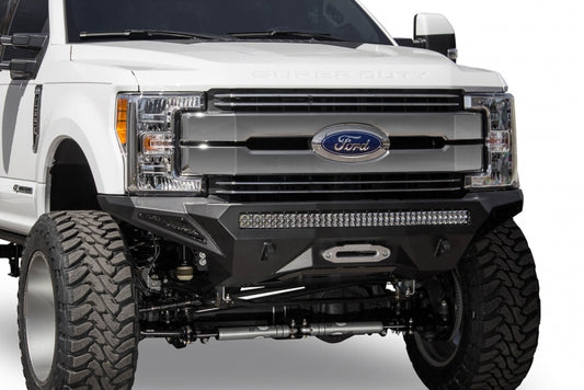 Addictive Desert Designs Stealth Fighter Front Bumper With Winch Fits 2017-2022 Ford Super Duty