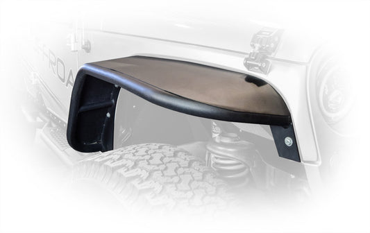 ~(72 lbs. 50X30X12)~ Jeep JK Flat Tube Fenders Front and Rear 07-18 Wrangler JK DV8 Offroad