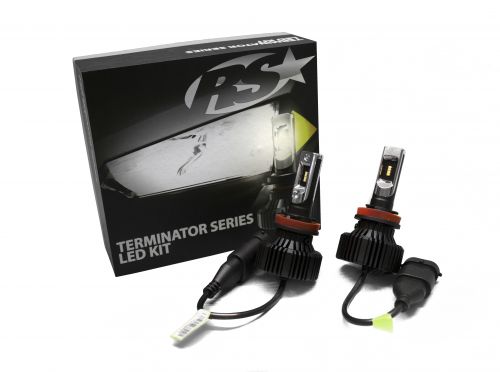 ***Discontinued***~(0.7 lbs. 6X5X2)~ Terminator Series H7 Fan-less LED Conversion Headlight Kit with Pin Point Projection Optical Aims and Shallow Mount Design
