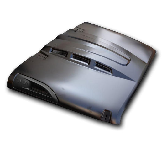 ~(60 lbs. 60X41X9)~ Jeep JK Heat Dispersion Hood Metal Back Primer 07-18 Wrangler JK DV8 Offroad