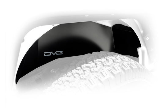 ~(15 lbs. 46X16X11)~ Jeep JK Inner Fender Rear Black 07-18 Wrangler JK Aluminum DV8 Offroad