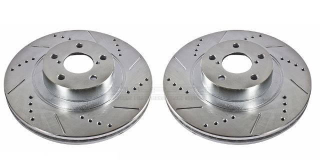 ~(33 lbs. 12X12X5)~ DRILLEDSLOTTED ROTOR PAIR