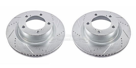 ~(52 lbs. 14X14X7)~ DRILLEDSLOTTED ROTOR PAIR