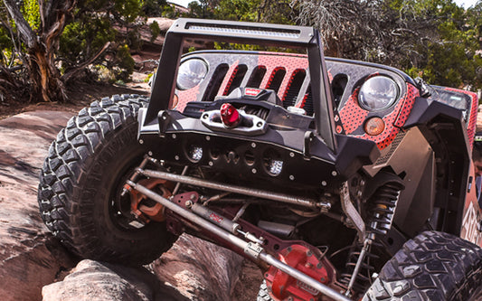 Artec 2007-2018 Jeep JK JKU JK Front Bumper ROCK GUARD - ALUMINUM JK2308