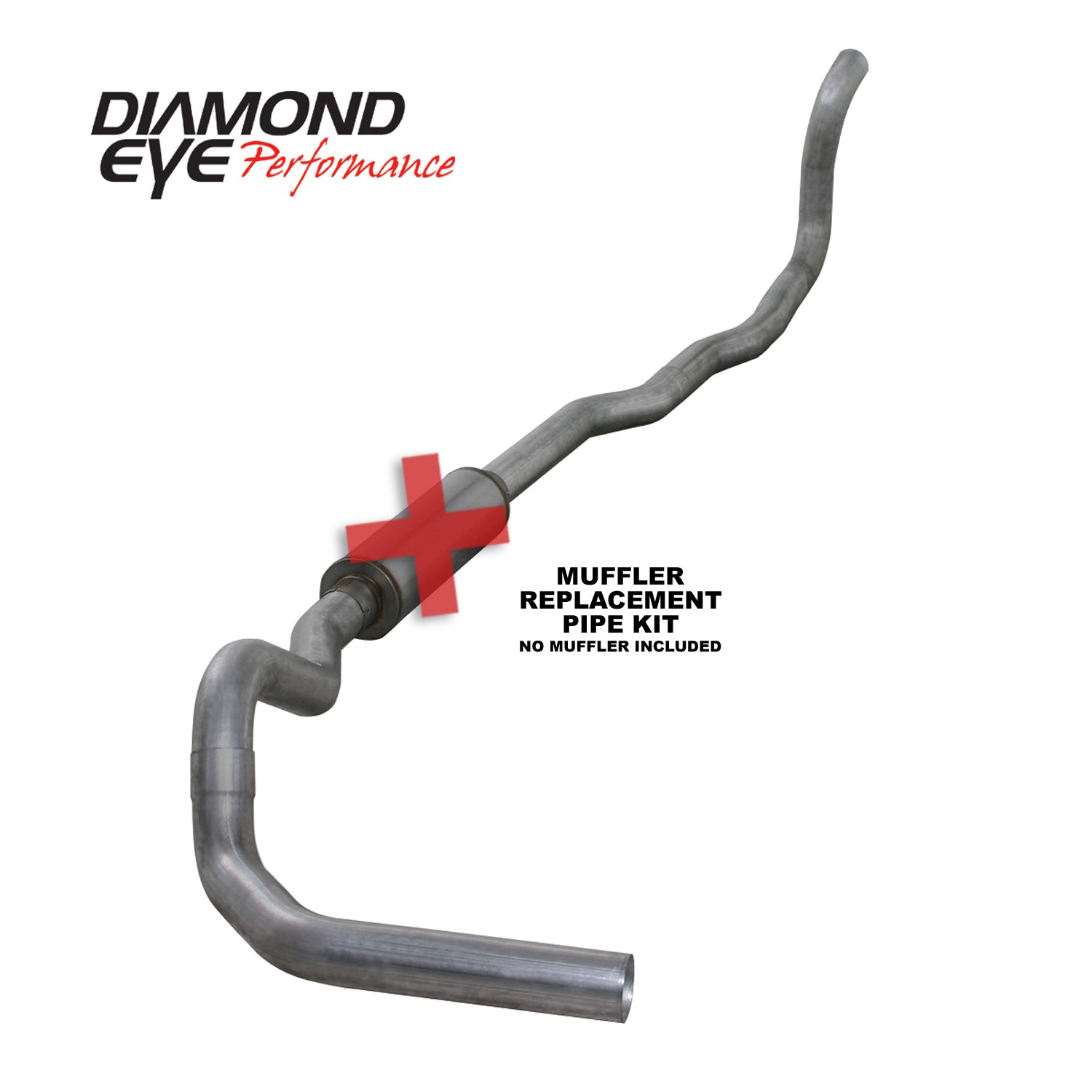 ~(68.6 lbs. 52X21X12)~ Exhaust System Kit 1989-1993 DODGE 5.9L CUMMINS 2500/3500 (ALL CAB AND BED LENGTHS)-4in. ALUMINIZED
