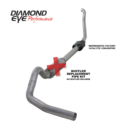 ~(76 lbs. 52X21X13)~ Exhaust System Kit 1994-1997.5 FORD 7.3L POWERSTROKE F250/F350 (ALL CAB AND BED LENGTHS) 4in. ALUMI