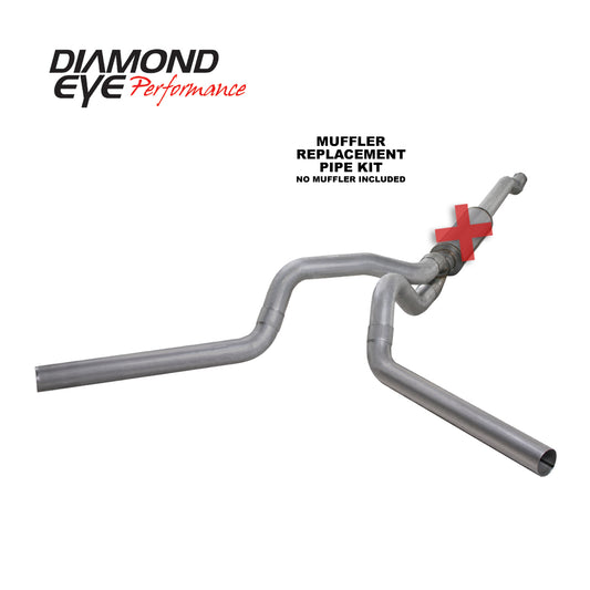 ~(77 lbs. 52X21X13)~ Exhaust System Kit 2003-2007 FORD 6.0L POWERSTROKE F250/F350 (ALL CAB AND BED LENGTHS) 4in. ALUMINI