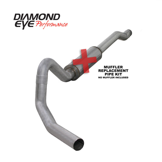 ~(48.4 lbs. 52X21X12)~ Exhaust System Kit 2003-2006 FORD 6.0L POWERSTROKE EXCURSION-4in. ALUMINIZED-PERFORMANCE DIESEL EXH
