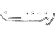 ***Discontinued***~(93 lbs. 52X21X13)~ 1994-02 Dodge 2500/3500 diesel 5.9   Turbo back single side 5in   HX40 Downpipe   without muffler