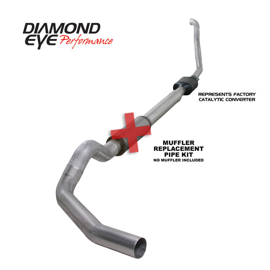 ~(83.4 lbs. 52X21X12)~ Exhaust System Kit 1994-1997.5 FORD 7.3L POWERSTROKE F250/F350 (ALL CAB AND BED LENGTHS) 5in. ALUMI