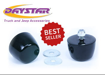 DayStar 1987-1995 Jeep Wrangler YJ Hood Bumpers Polyurethane Black Pair KJ71051BK