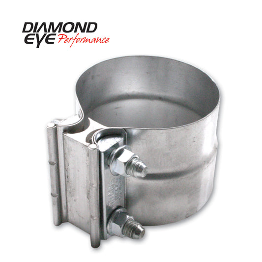 ~(1.2 lbs. 6X6X3)~ Exhaust Clamp PERFORMANCE DIESEL EXHAUST PART-4in. ALUMINIZED TORCA LAP-JOINT CLAMP