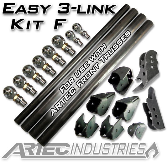 Artec 1978-1990 RAM 3500  Easy 3 Link - Kit F - for Artec Trusses No Tubing Outside Frame Dodge FRONT DRIVER (rear passenger) LK0110
