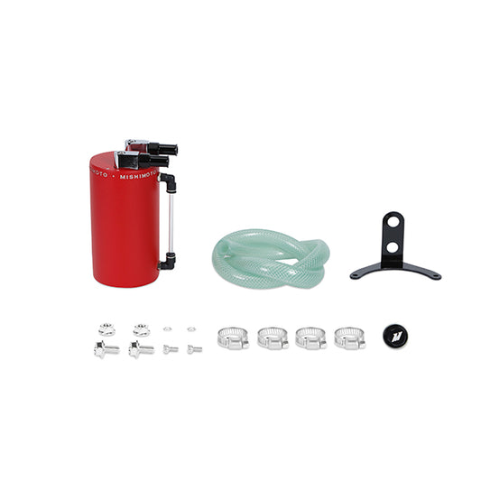 Aluminum Oil Catch Can - Large  Wrinkle Red