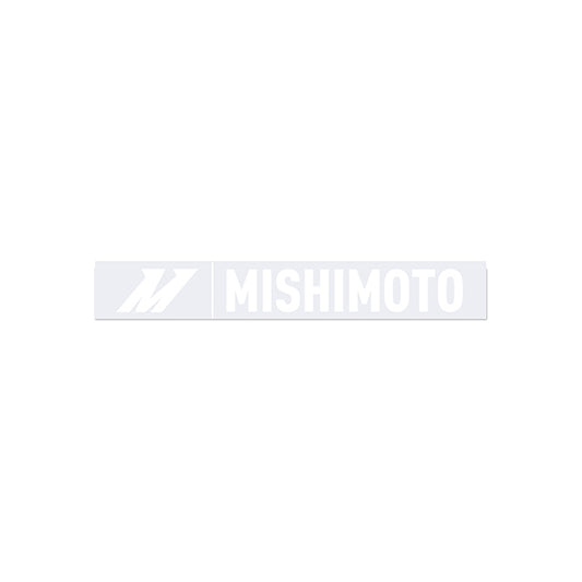 Small Silver Mishimoto Decal  1.5 x 10
