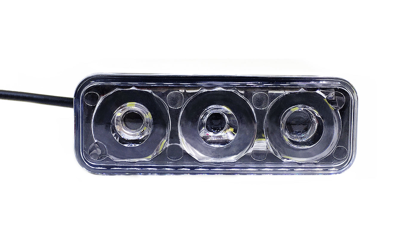 ~(1 lbs. 9X3X3)~ 3inch Jeep Wrangler JL/JT DRL Fender Lights w/Switchback Turn Signal