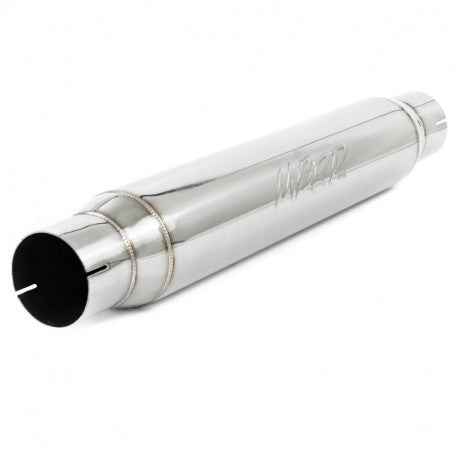 ~(7 lbs. 23X14X8)~  Universal T304 Stainless Steel Resonator  3in  Inlet/Outlet  22in  body  26in  overall