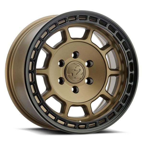 ***Discontinued***~(34.9 lbs. 19X19X11)~ TRAVERSE HD 17X8.5 ET0 6H135 BLOCK BRONZE / BLACK RING 87.1 Ford Raptor/F150
