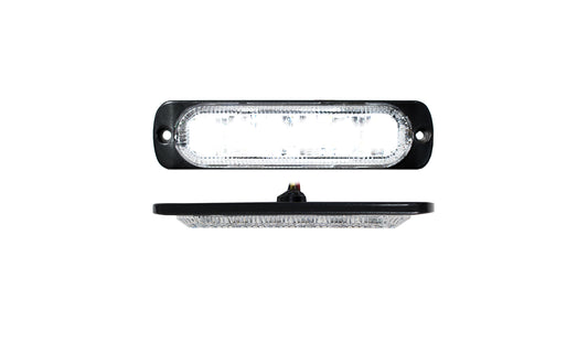 ***Discontinued***~(0.1 lbs. 5X1X1)~ ***Discontinued******Discontinued***6-LED Ultra Slim Flush Mount 19-Flash Pattern Marker Strobe Light (White)