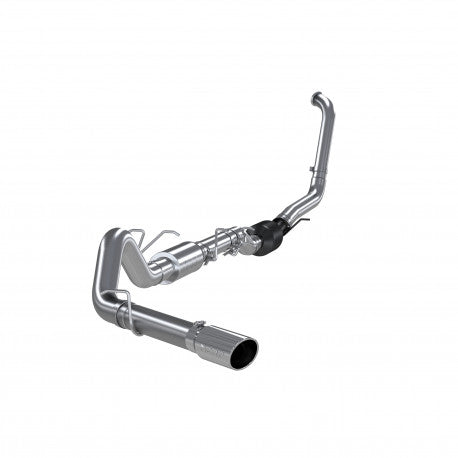 ~(86 lbs. 60X19X12)~ 2003-2007 Ford F-250 350 6.0L EC CC Aluminized Steel 4in  Turbo Back Single Side Exit   for vehicles equipped with catalytic converters only