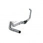 ~(73 lbs. 46X16X12)~ 2003-2007 F-250 350 6.0L EC CC Aluminized  Steel 4 Turbo Back Single Side Exit - No Muffler Not to be sold in California.   for vehicles equipped with catalytic converters only