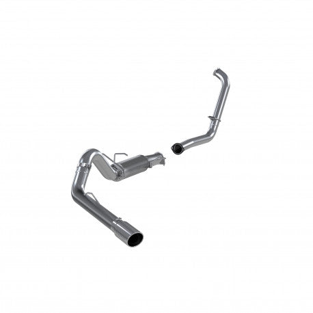 ~(63.6 lbs. 60X19X14)~ 2003-2005 Ford Excursion 6.0L Aluminized Steel 4in Turbo Back Single Side (Stock Cat) Exit