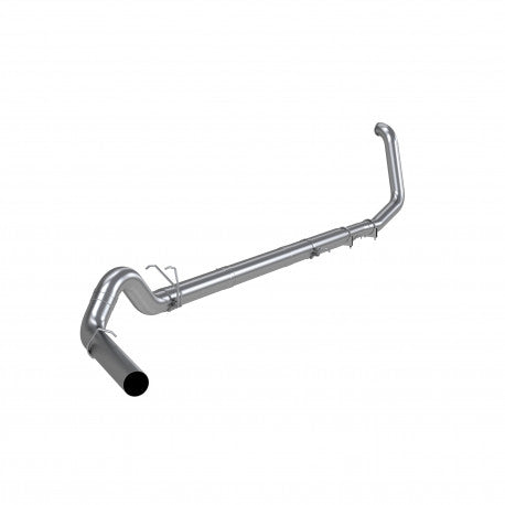 ~(98 lbs. 47X16X15)~ 1999-2003 F-250 350 7.3L Aluminized  Steel 5 Turbo Back Single Side Exit  - No Muffler Not for use on vehicles equipped with Catalytic Converter.   not for use on vehicles equipped with catalytic converters