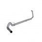 ~(98 lbs. 60X19X14)~ 1999-2003 F-250 350 7.3L T409 Stainless Steel 5 Turbo Back Single Side Exit  - No Muffler Not for use on vehicles equipped with Catalytic Converter.